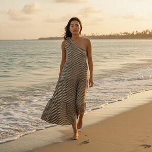 Madison Mathews | Dresses | Madison Mathews The Folly Midi Maxi Dress  Cotton Tiered Floral Fire Island Xxl | Poshmark